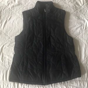 Black fleece lined vest